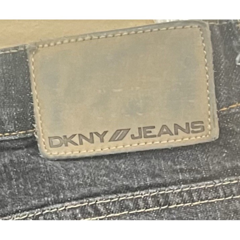 DKNY Jeans Women's Soho Boot Cut W28 L32 Black Stretch Denim Size 6 Long